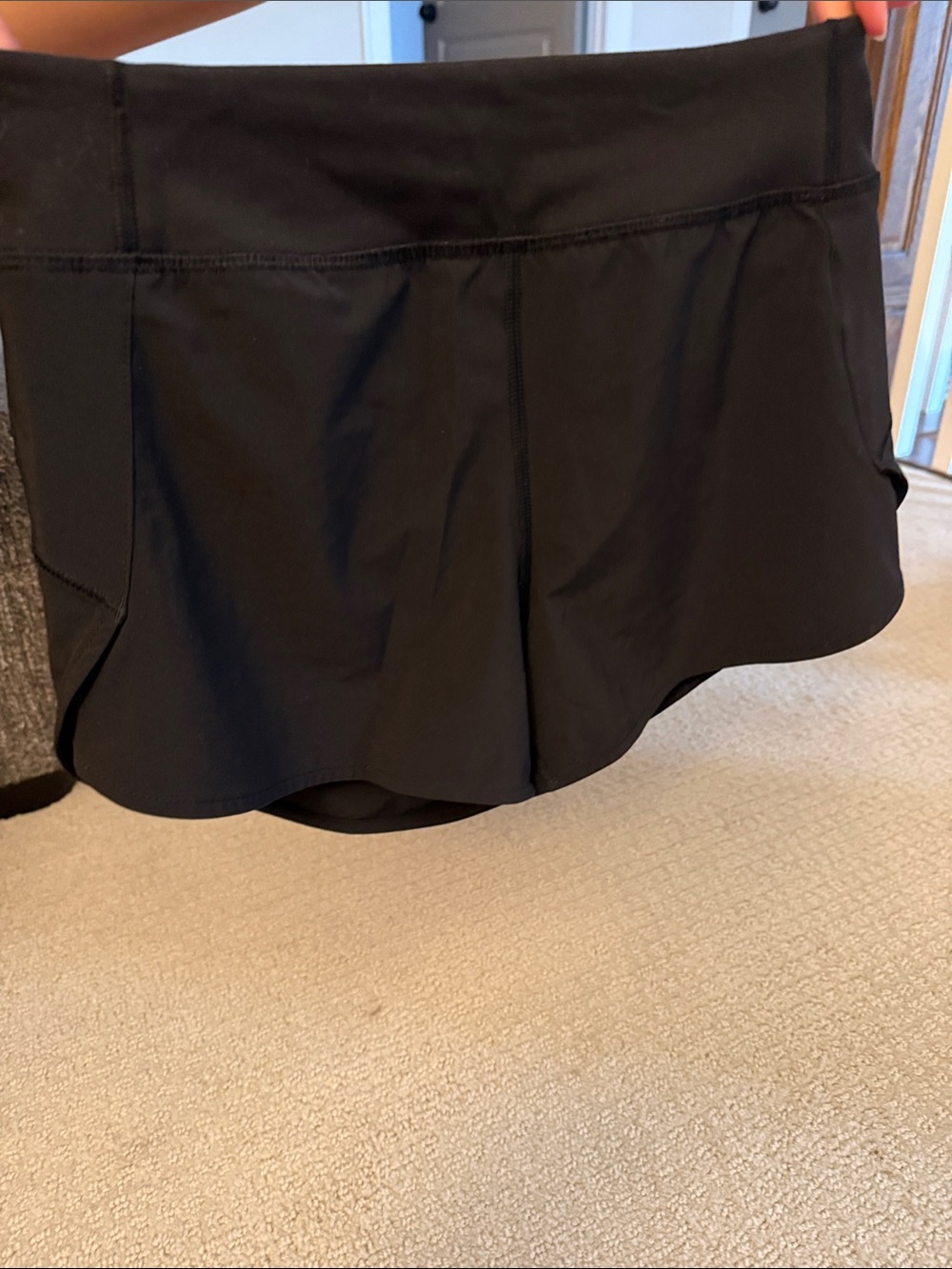 Athleta Black Athletic Built-In Shorts